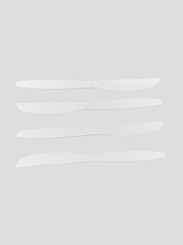 CUCHILLOS ACRILICOS 25 PZ BLANCOS