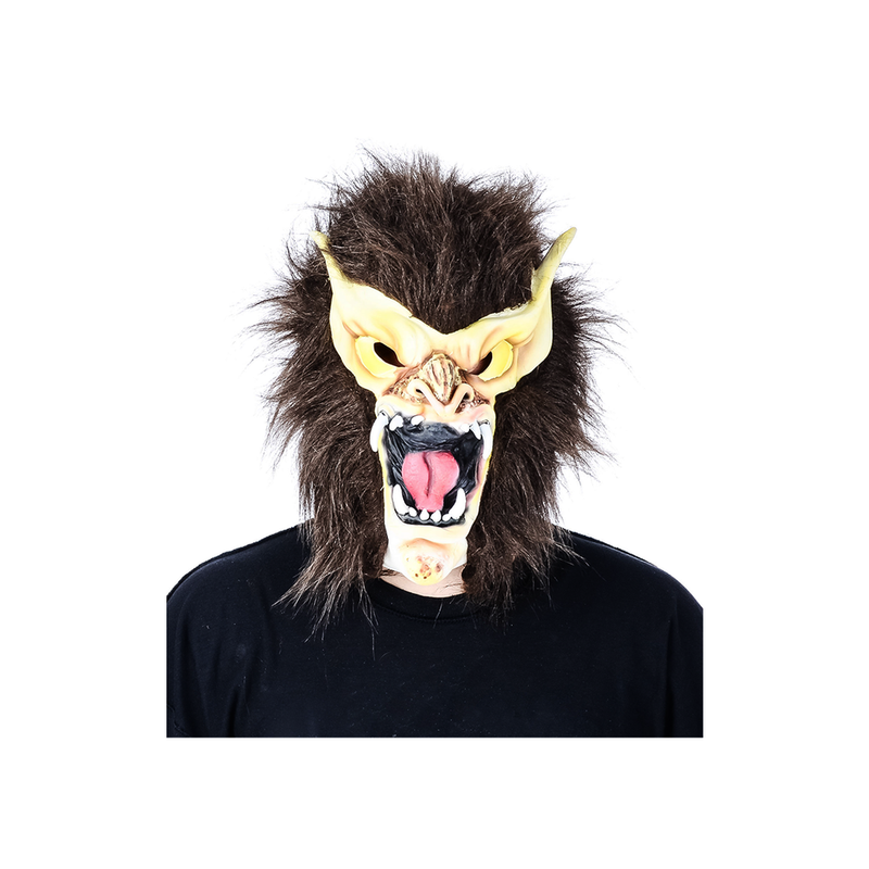 MASCARA LATEX LOBO AMARILLO