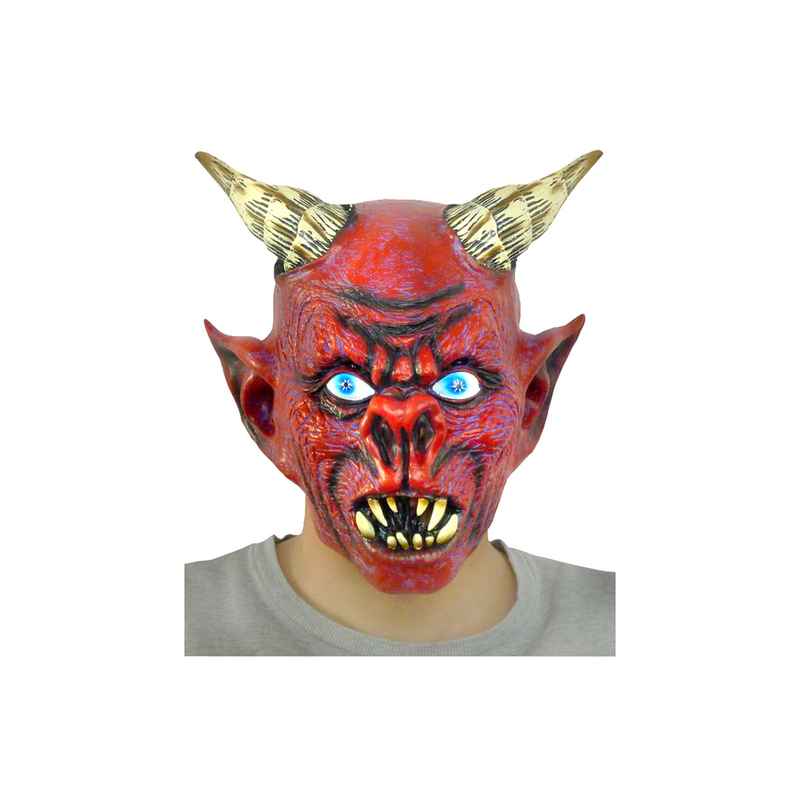 MASCARA LATEX DEMONIO ROJO