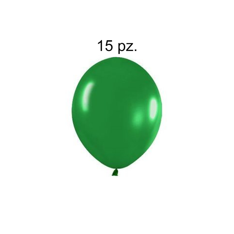 GLOBOS R12 VERDE FIESTA 15 PZ