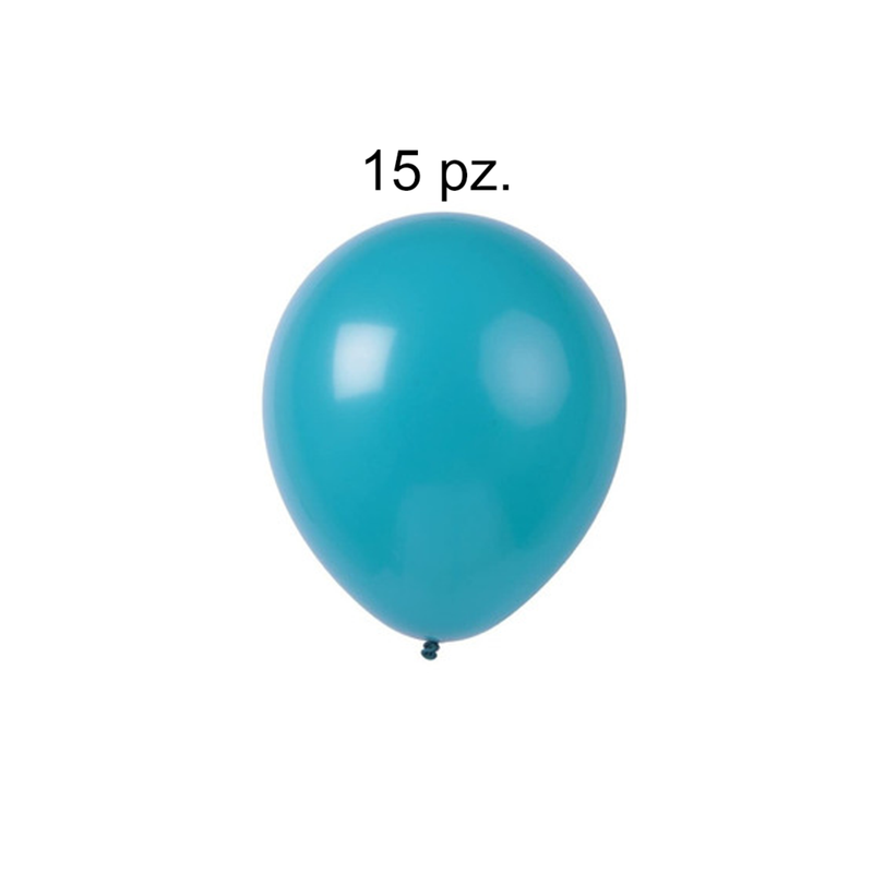 GLOBOS R12 TURQUESA 15 PZ 