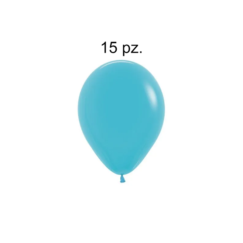 GLOBOS R12 AZUL CARIBE 15 PZ