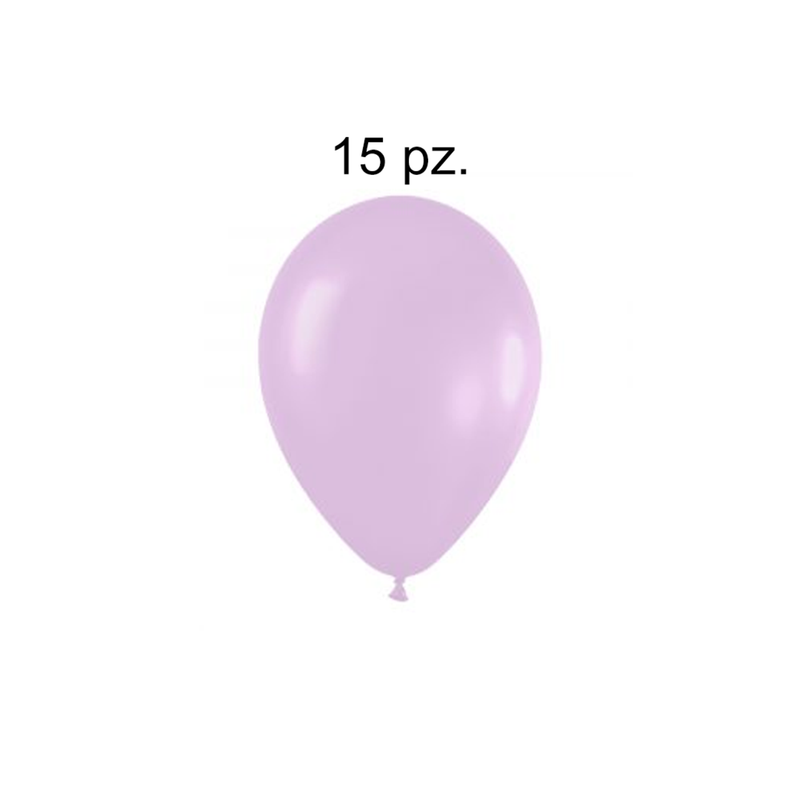 GLOBOS PERLADOS R12 LAVANDA 15 PZ 