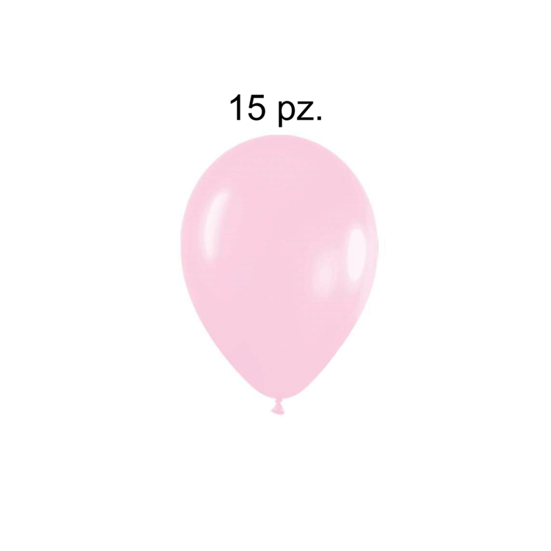 GLOBOS PERLADOS R12 ROSA 15 PZ 