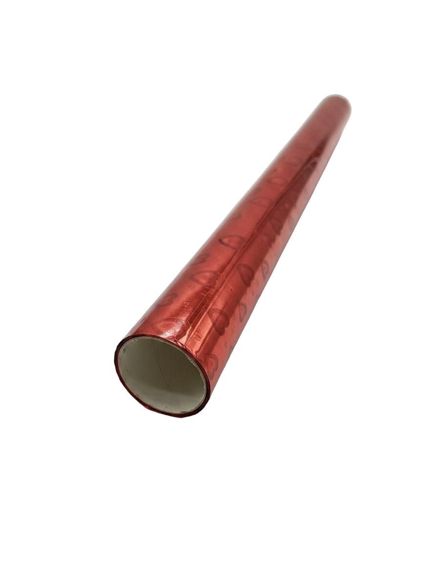 CARTULINA DB FAZ HOLOGRAFICA CORAZONES ROJ OK