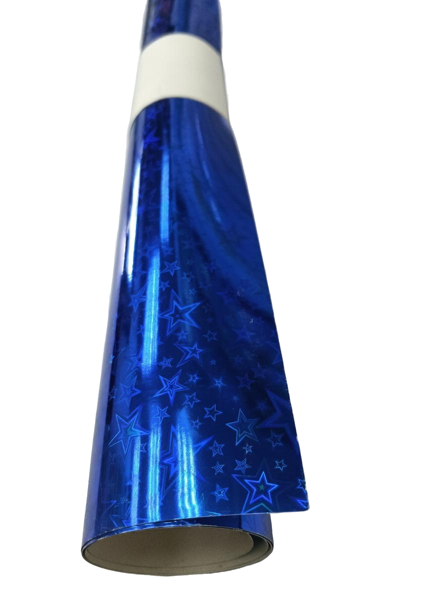 CARTULINA DB FAZ HOLOGRAFICA AZUL ESTREL OK
