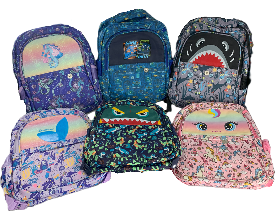 BOLSO 14" ESCOLAR MODELOS VARIOS