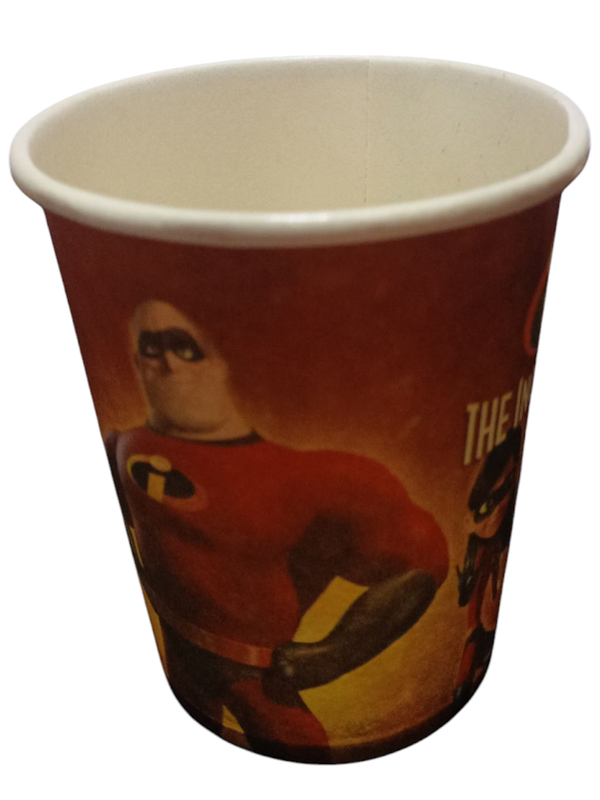 VASOS PLASTICOS LOS INCREIBLES PAQ 8UNID