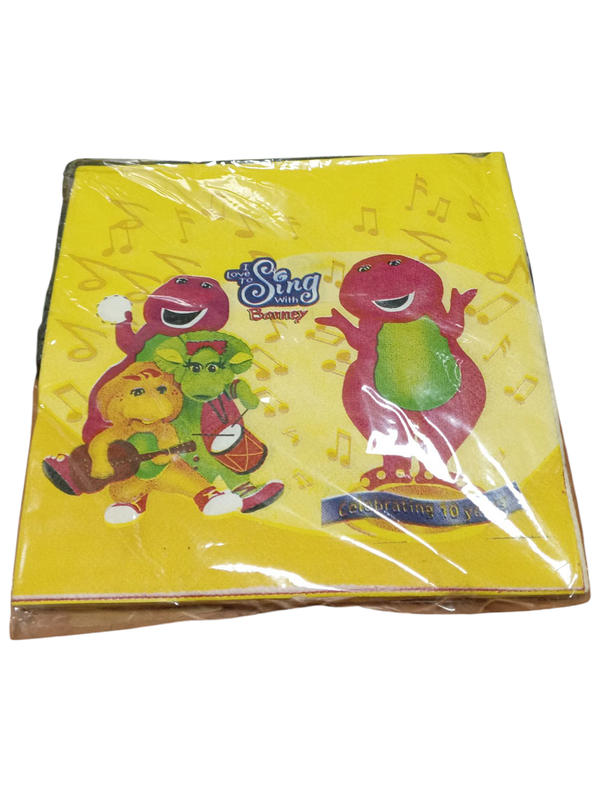 SERVILLETAS BARNEY 20 UNID