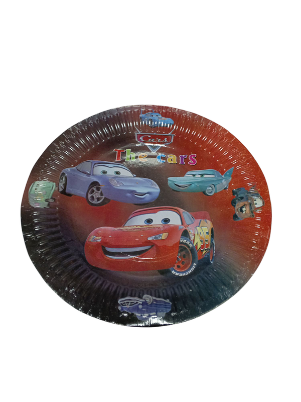 PLATOS DE PIÑATA CARS PAQ 8 UNID