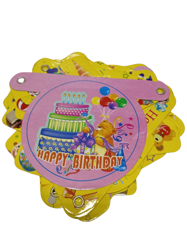 GUIRNALDAS DE FELIZ CUMPLEAÑOS CON GLOBOS