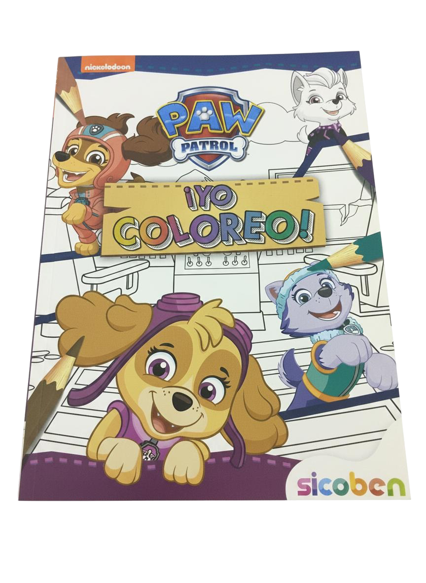 LIBRO YO COLOREO PAW PATROL SICOBEN (E)
