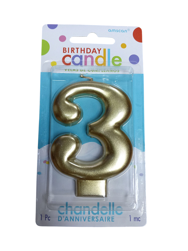 VELA GRANDE NUMERO 3 DORADO
