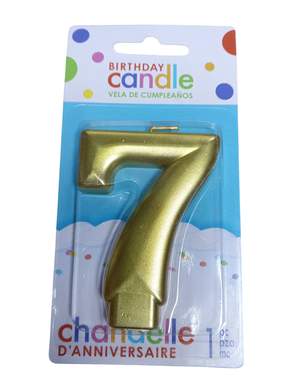 VELA GRANDE NUMERO 7 DORADO