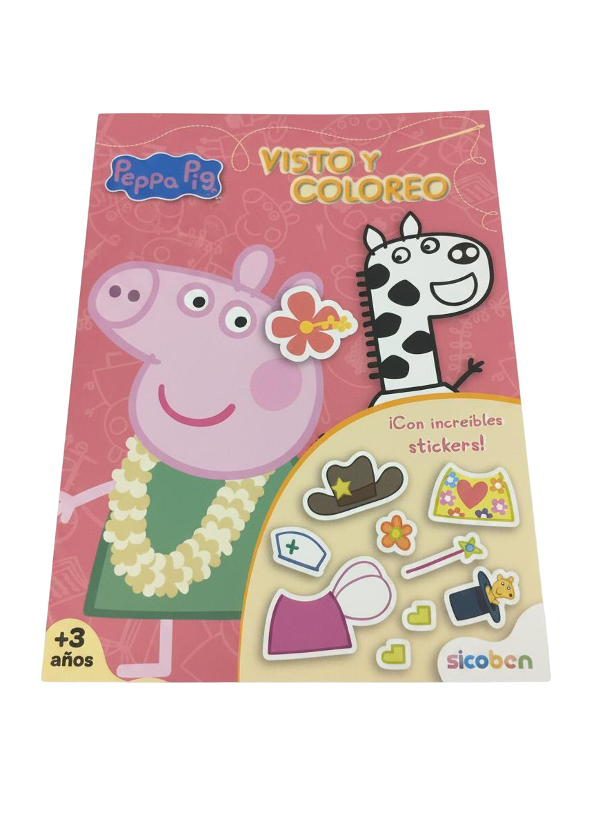 LIBRO SICOBEN VISTIENDO A PEPPA P C/STIKERS 2 (E)