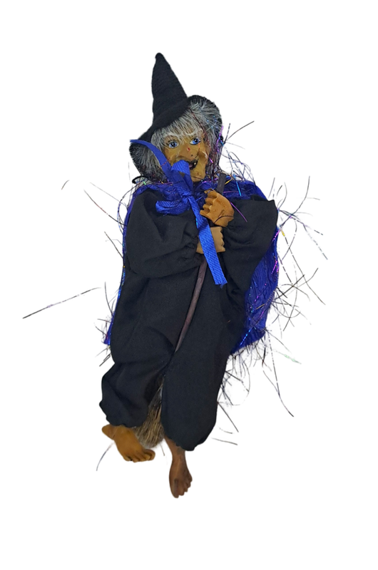 BRUJA COLGANTE CON ESCOBA
