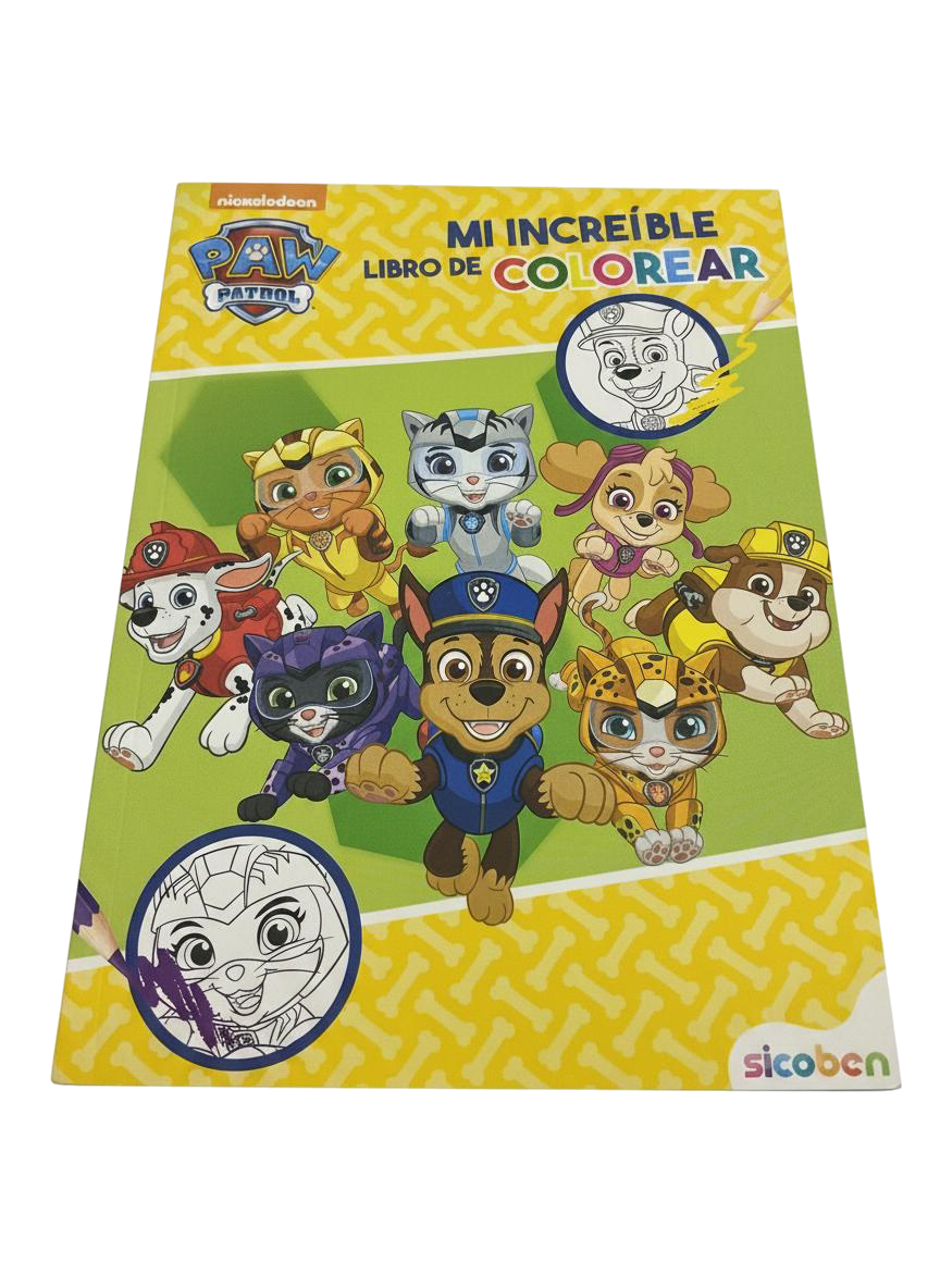 LIBRO COLOREAR SICOBEN PAW P AMARILLO (E)
