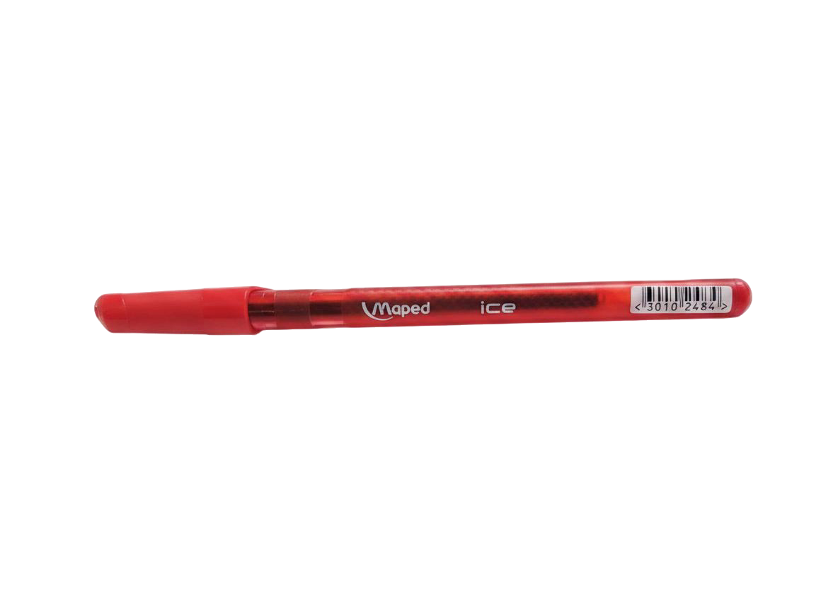 BOLIGRAFO MAPED ICE COLOR ROJO