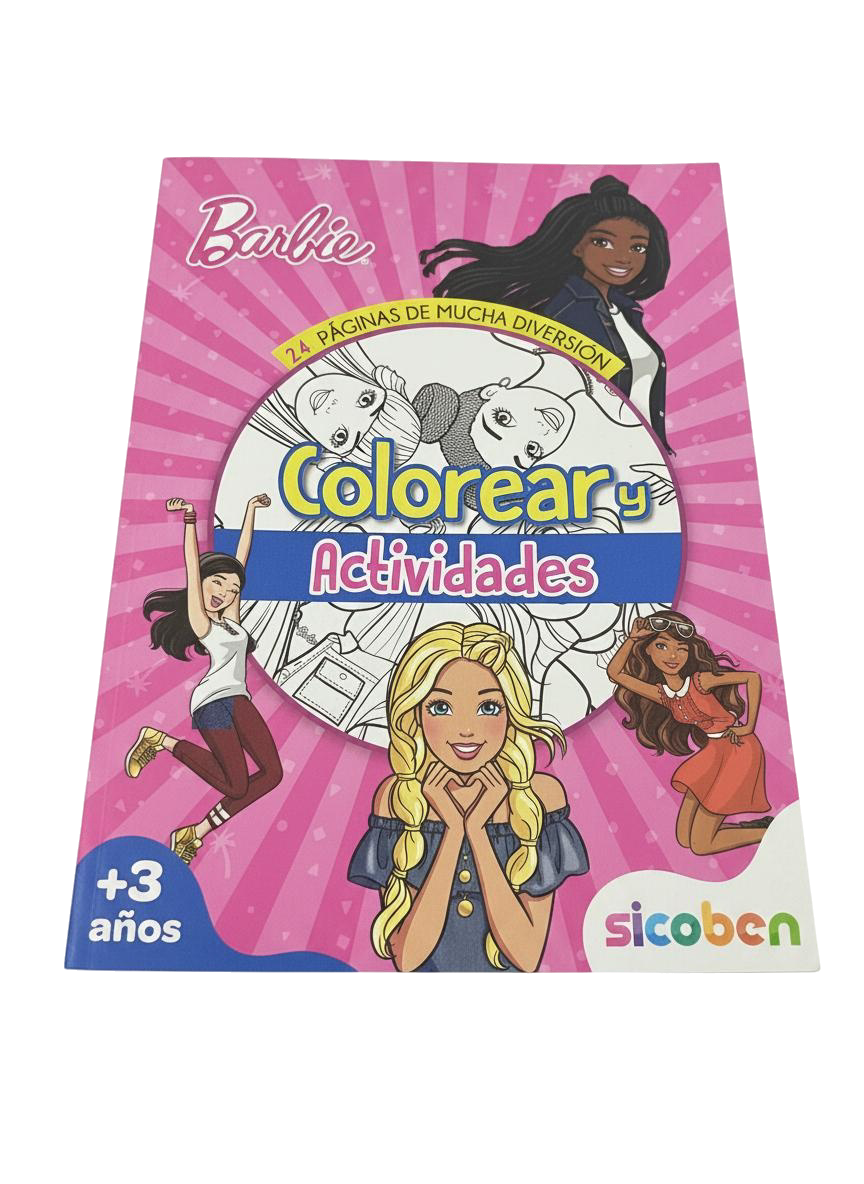 LIBRO DE COLOREAR Y ACTIVIDADES SICOBEN BARBIE (E)