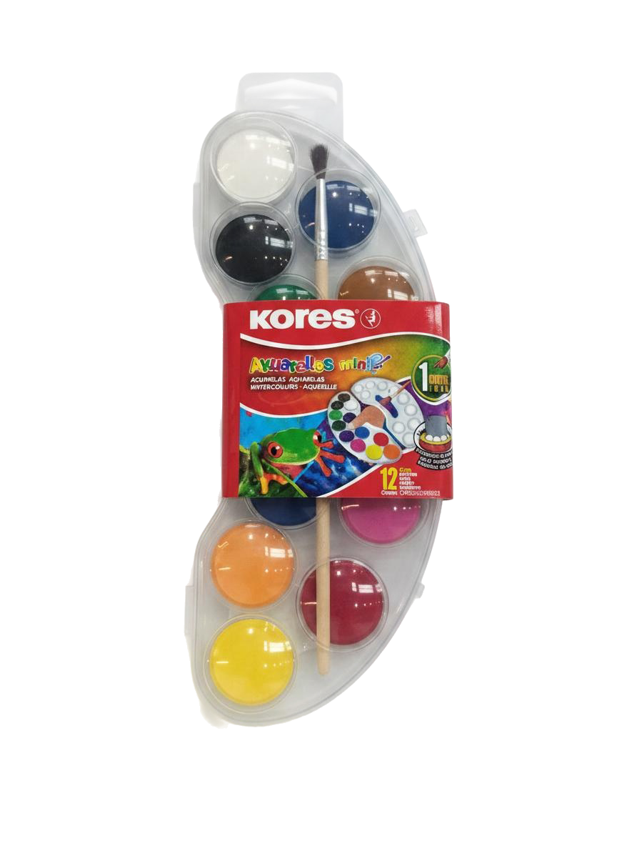 MINI ACUARELA 12 COL KORES