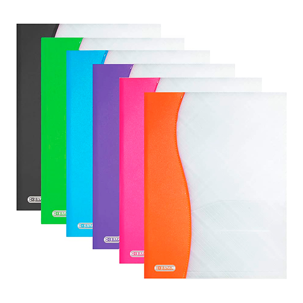 CARPETA TRANSP DOBLE SOLAPA BAZIC