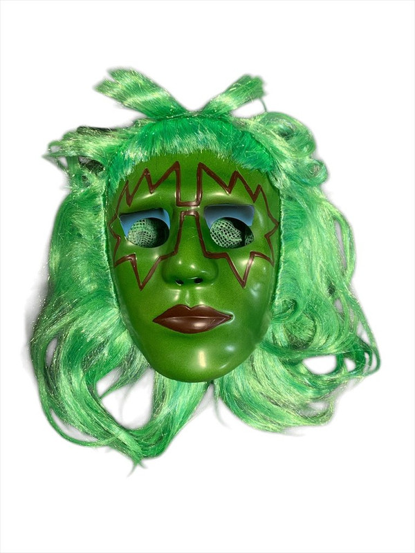 MASCARA PLASTICA KISS VERDE