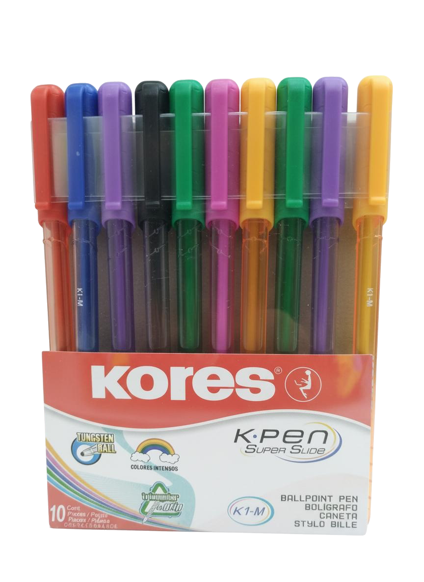 ESTUCHE DE BOLIGRAFO X 10 COLORES KORES
