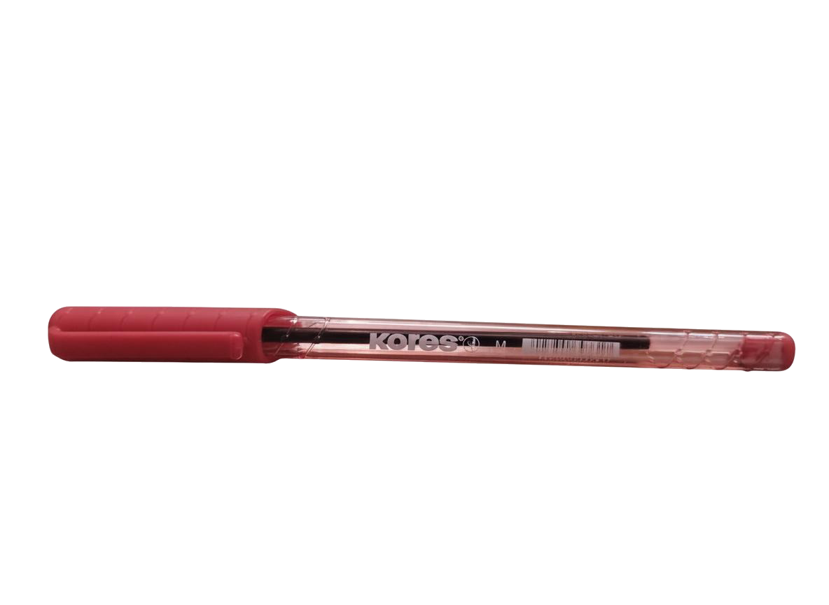 BOLIGRAFO TRANSP K1 ROJO M KORES