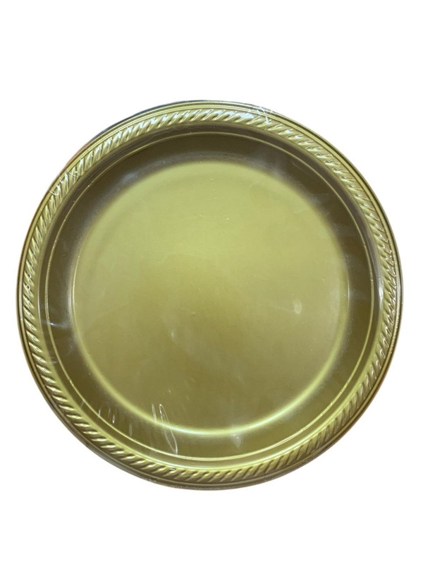 PLATO PLASTICO DORADO 7' 20 PZ