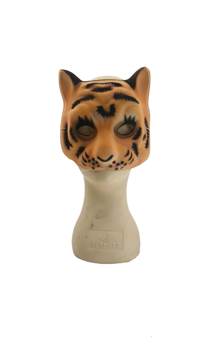 MASCARA PLASTICA TIGRE ATERCIOPELADA