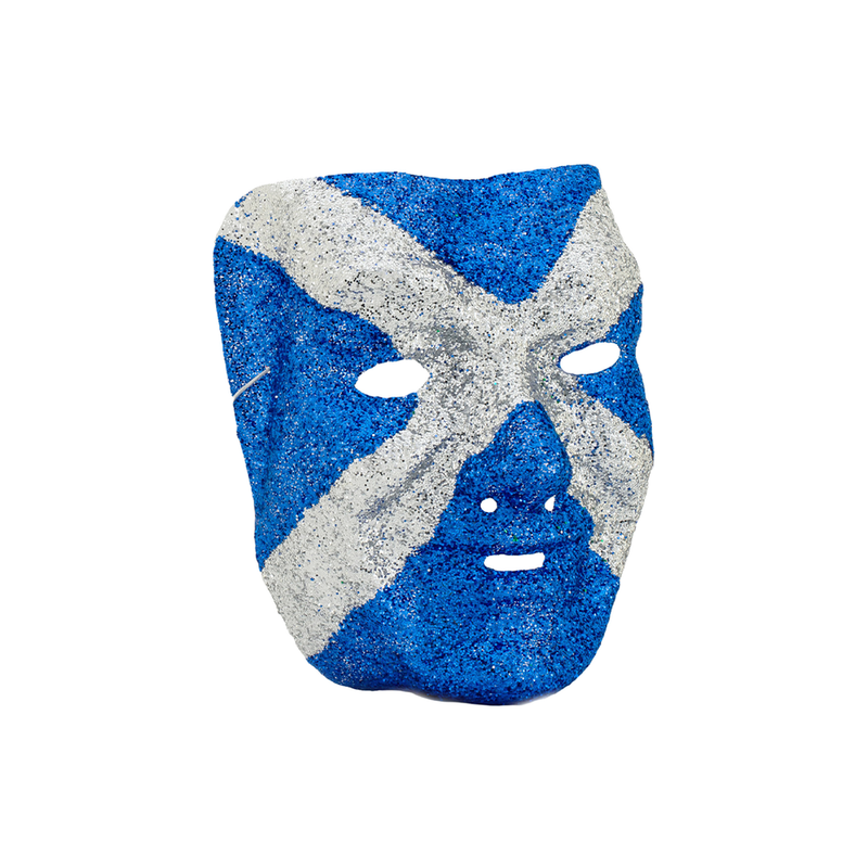 MASCARA PLASTICA ESCARCHADA