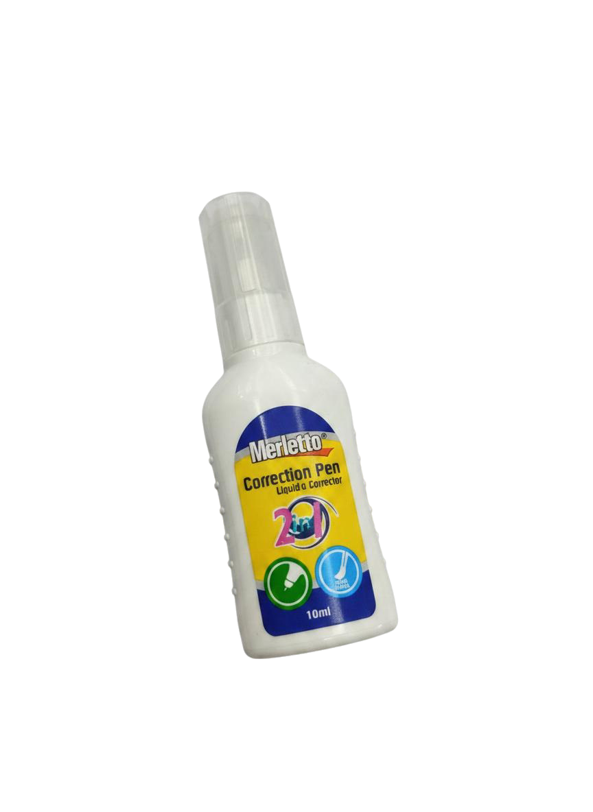 CORRECTOR LIQUIDO 2 EN 1 MERLETTO