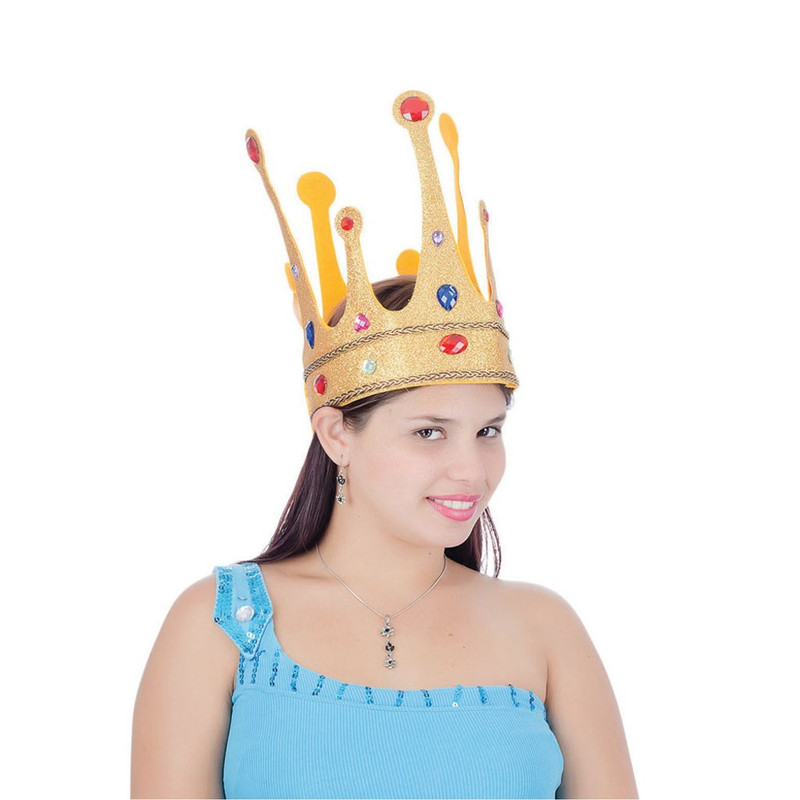 CORONA ARMABLE DECORADA REY DORADO