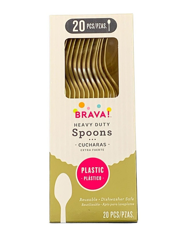 CUCHARAS EXTRA FUERTES DORADO 20 PZ