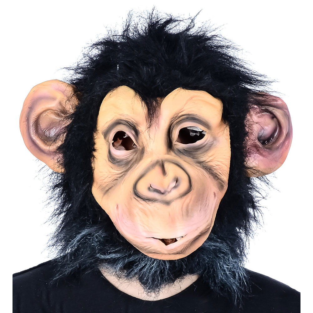 MASCARA LATEX CHIMPANCE SIN DIENTES