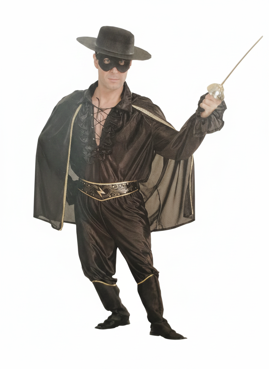 DISFRAZ ZORRO ADULTO ML