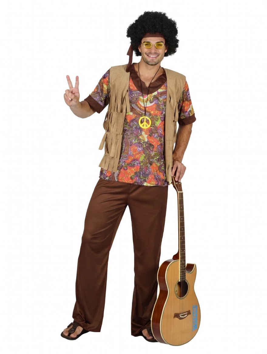 DISFRAZ HOMBRE HIPPIE T SM