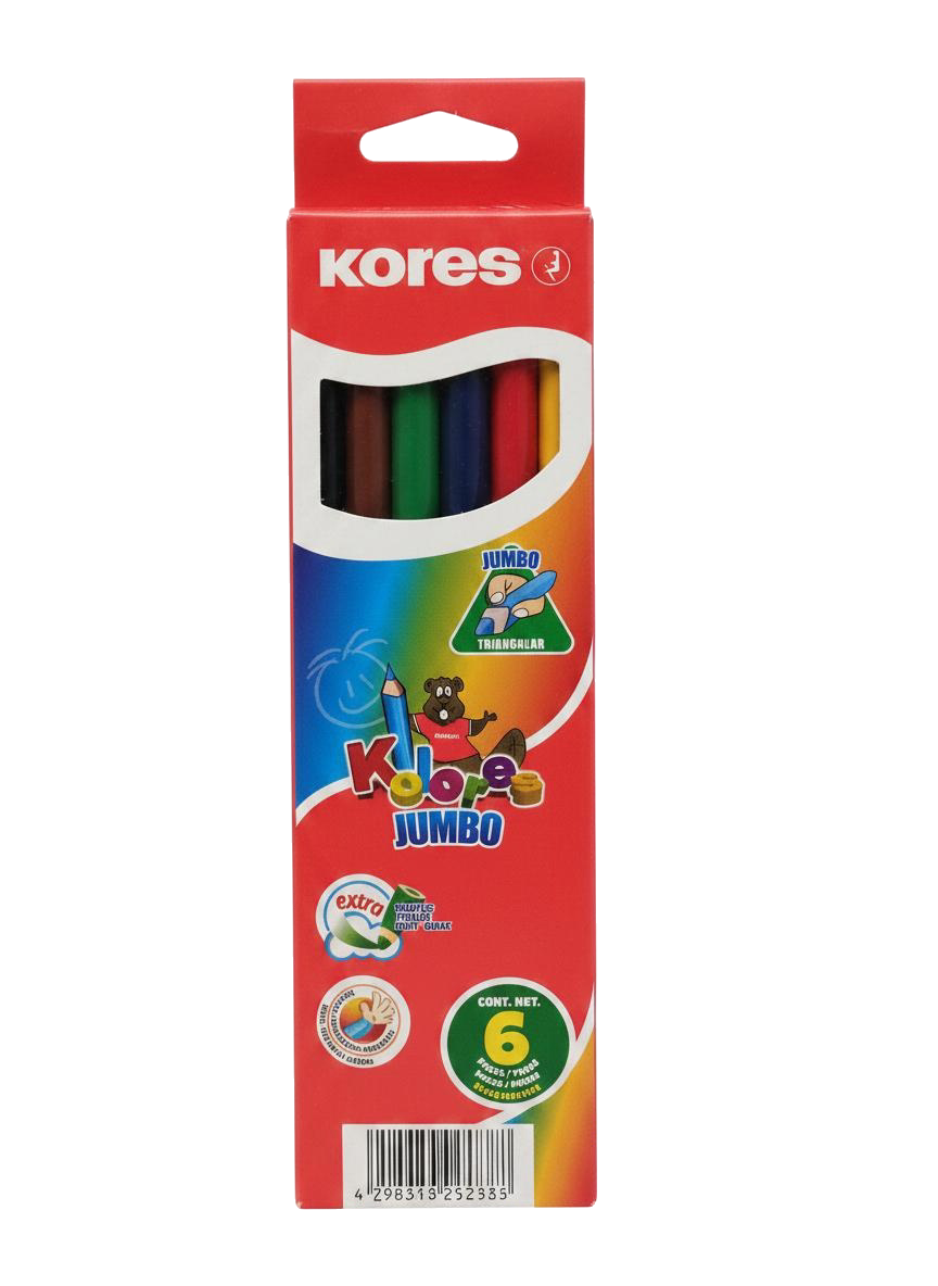 COLORES JUMBO TRIANGULAR X6+SACAP KORES