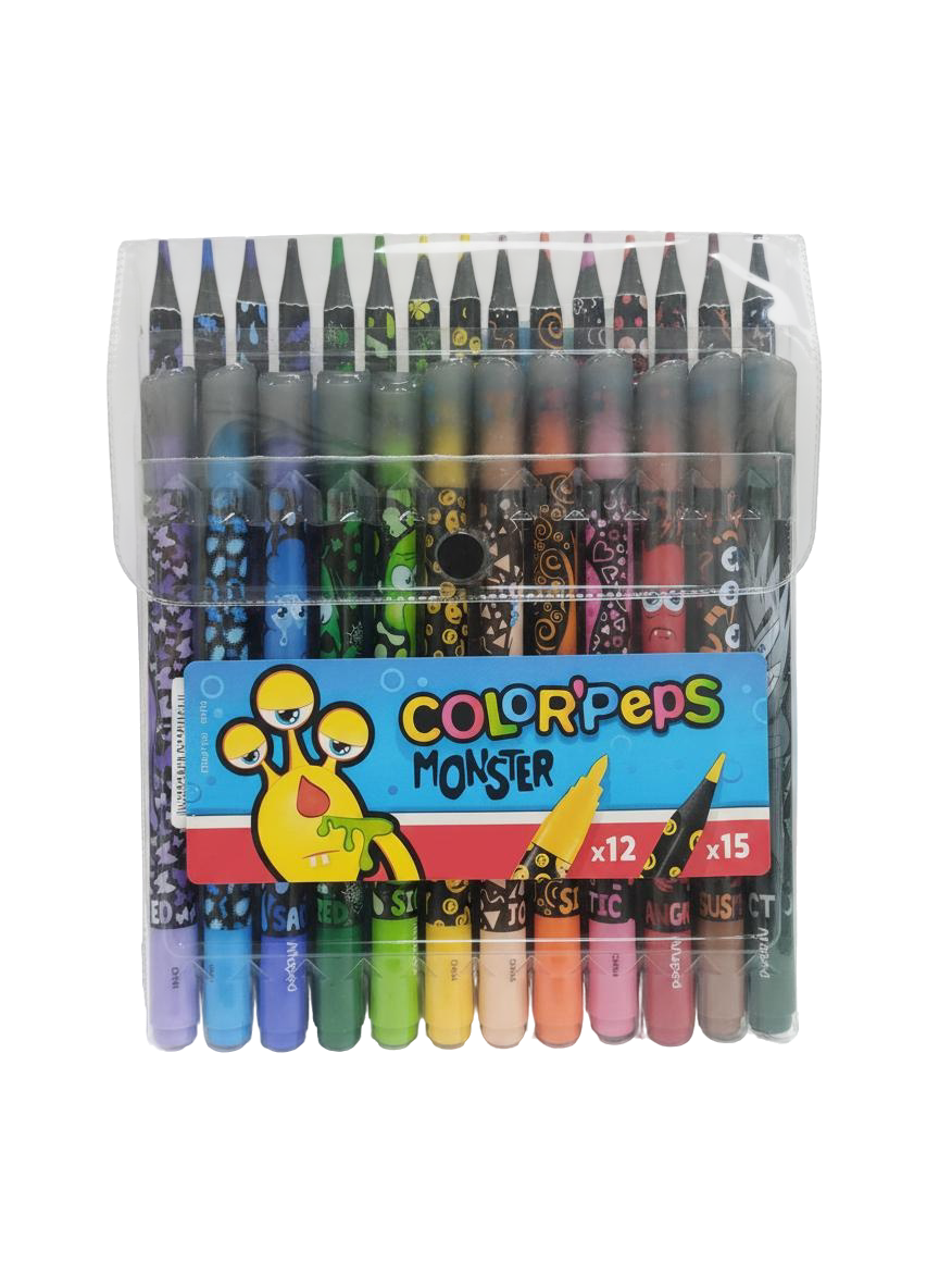 MARCADORES MAPED SET MONSTER 27 PZAS