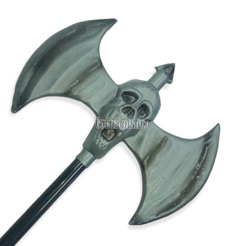 HACHA CALAVERA DOBLE GRIS