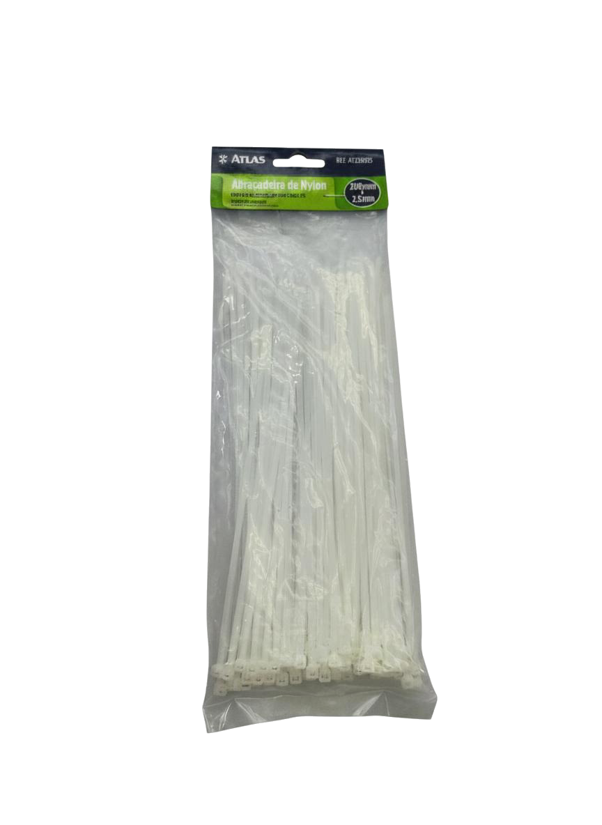 ABRAZADERA PLAST BL 200X2,5MM ATLAS