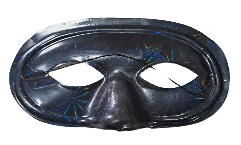 ANTIFAZ PLASTICO OVALADO NEGRO 12PZ