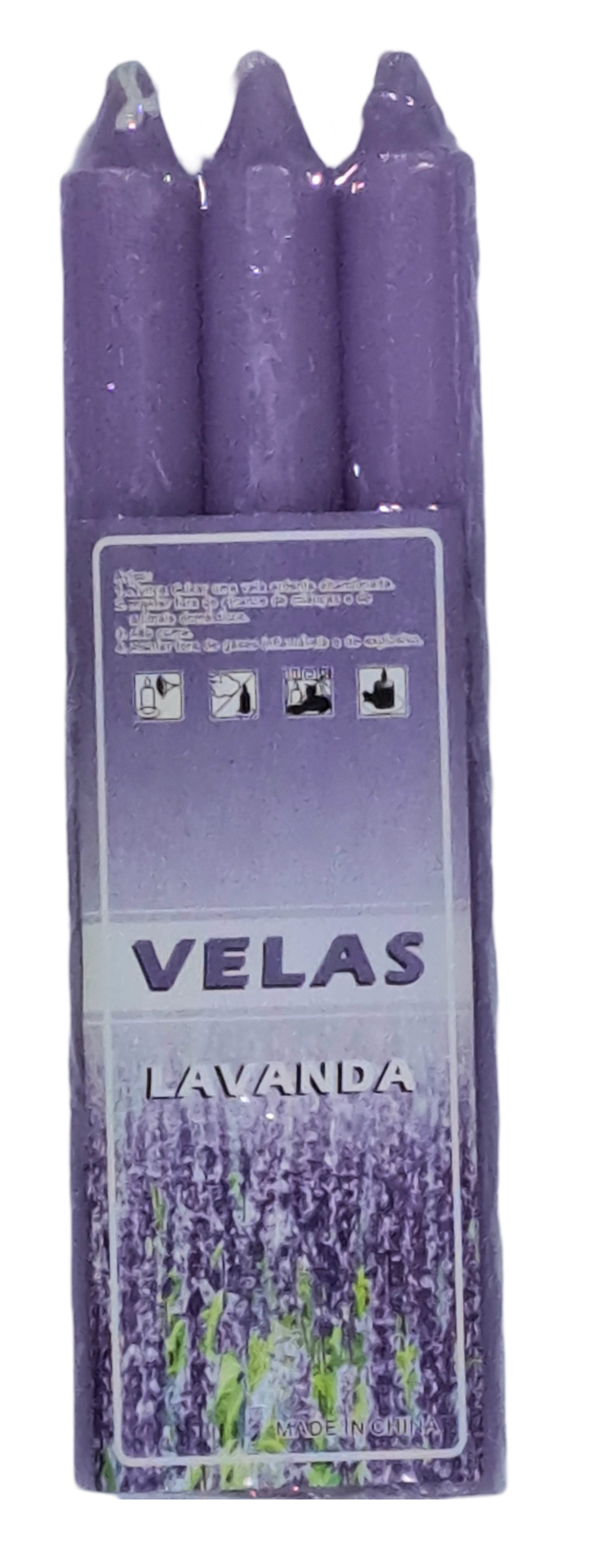 VELAS AROMATICA LAVANDA MUNDOMAX