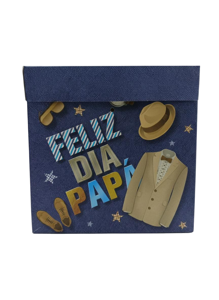 CAJA DE REGALO MEDIANA 15CMX15CM