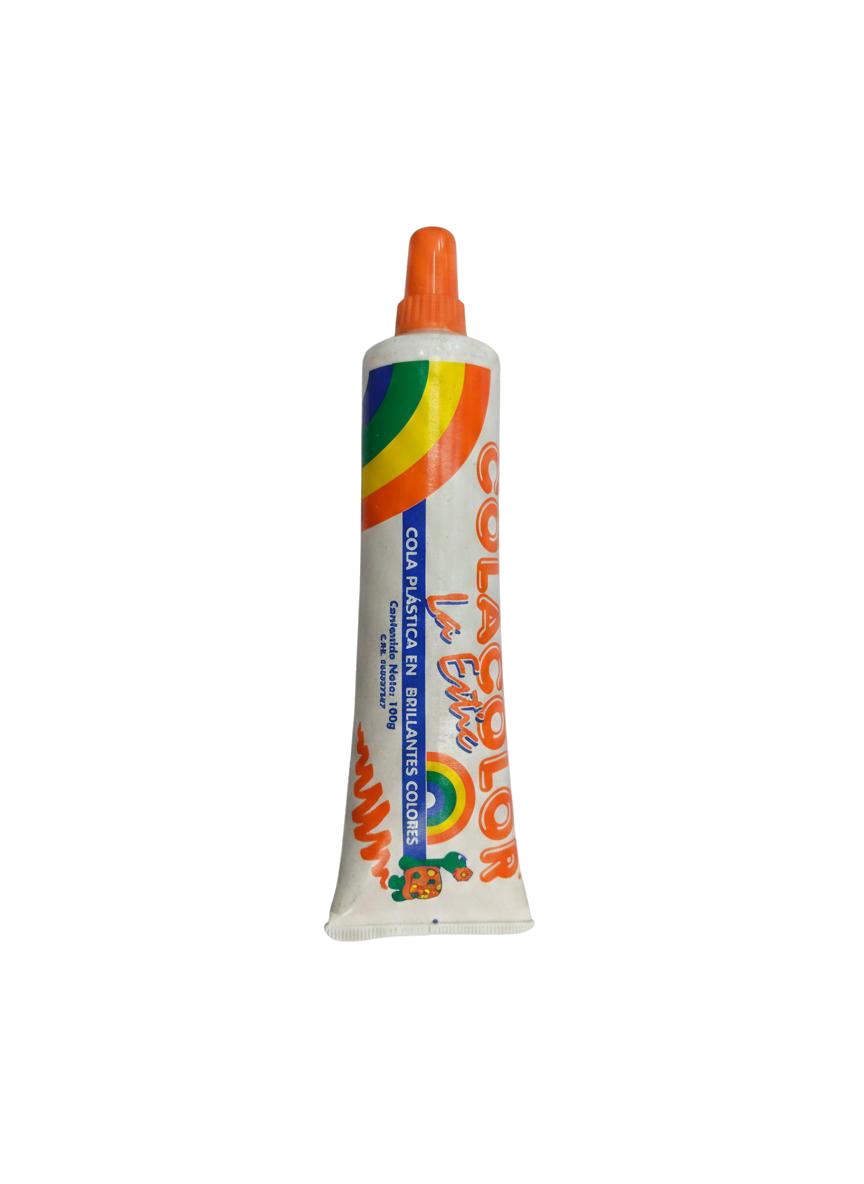 COLACOLOR 100G NARANJA LA ESTIC
