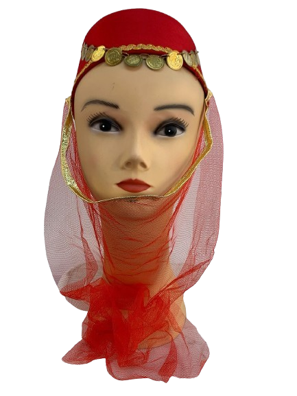 GORRO ARABE DAMA ROJO