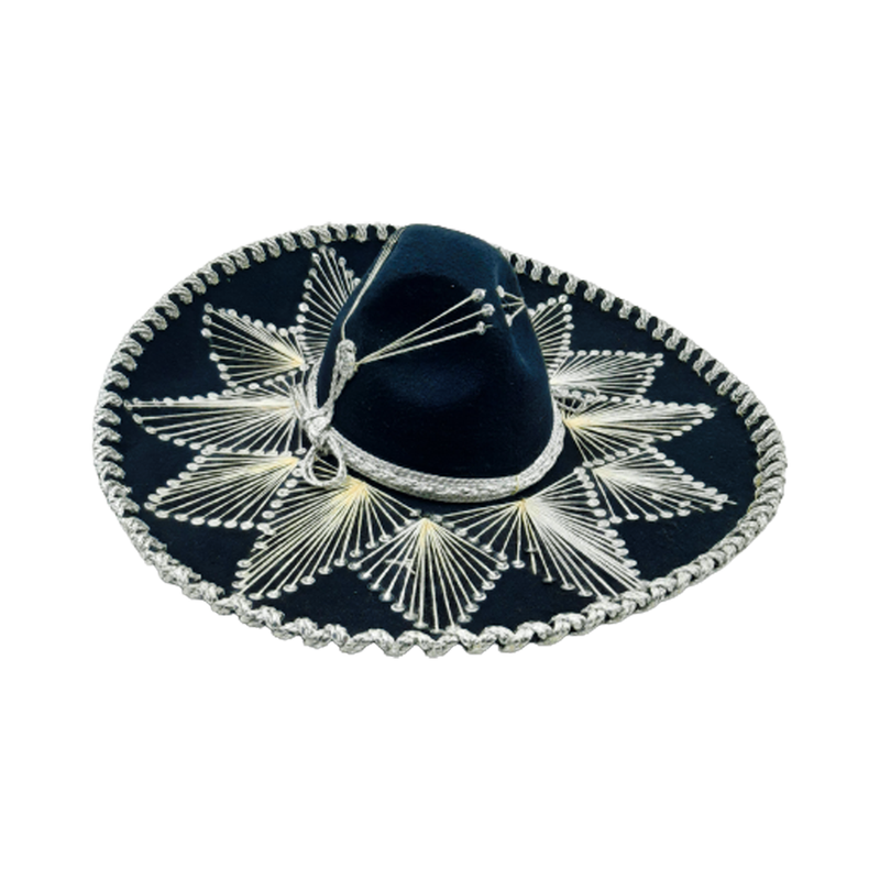 SOMBRERO MEXICANO 15 PLATA CMXEDP15
