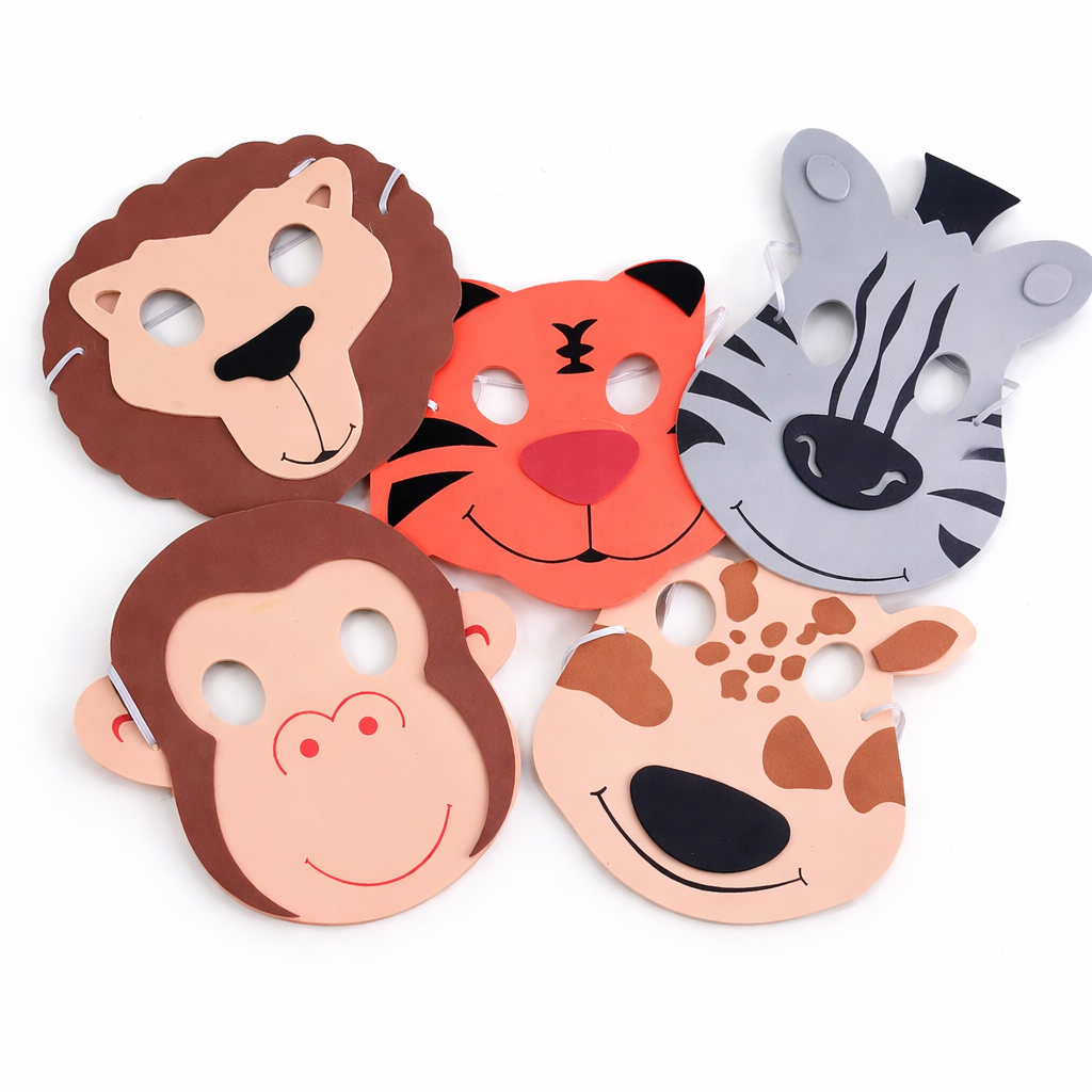 MASCARAS ANIMALES FOAMY 12PZ
