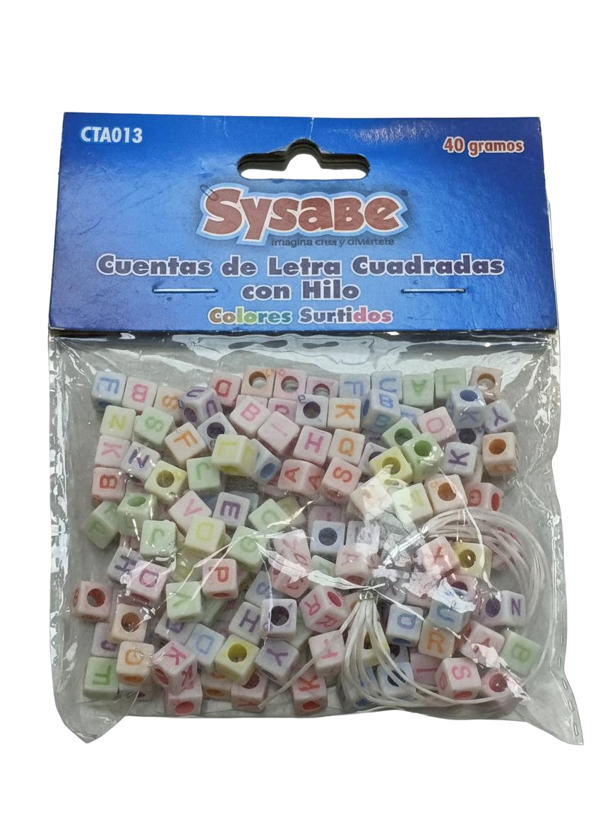 CUENTAS SYSABE DE LETRAS CON HILO
