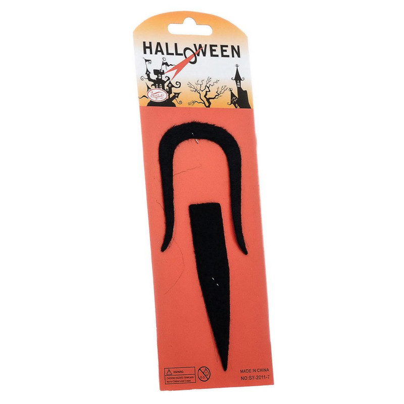 BIGOTE BARBA DIABLO NEGRO